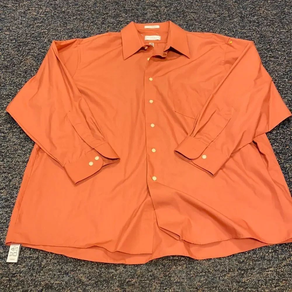 VanHeusen Salmon Colored Button Down Shirt sz. XL